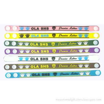 African Style Embossed Soft PVC Bracelets